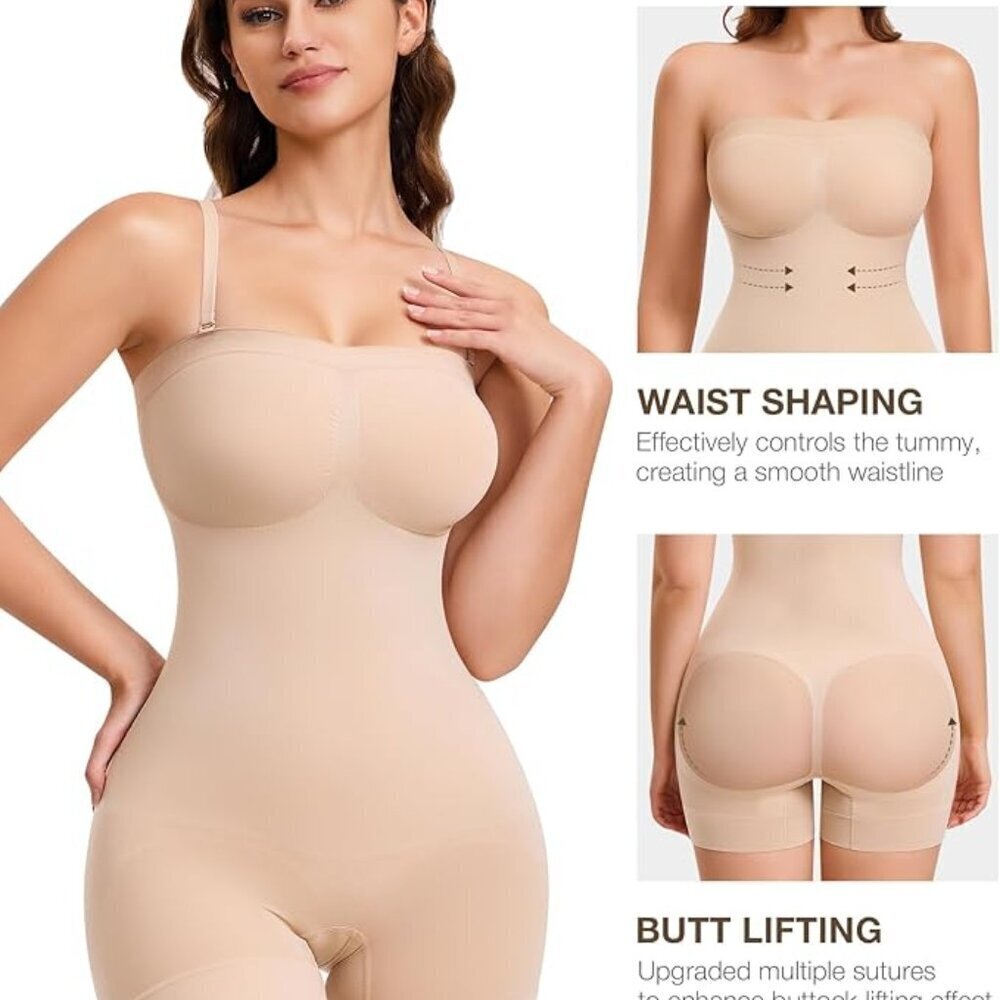 Strapless Shapewear Bodysuit
